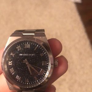 Michael kors solver watch with blue sparkly face